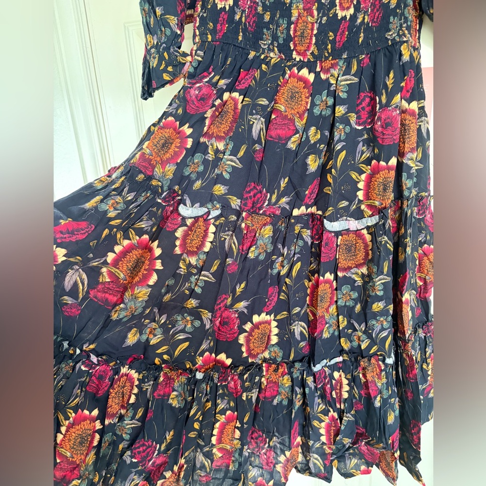 Ivy City Co Madeline Dress in Moody Sunflower NWT Size L - Picture 9 of 10